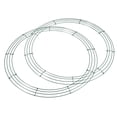 thumbnail image 1 of Unique Bargains 18' Metal Wire Wreath Frame Christmas Holiday Form Hanger, Green 2 Pack, 1 of 5