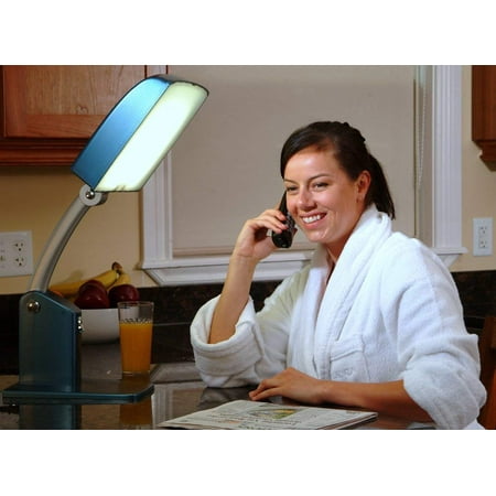 Carex Day-Light Sky Bright Light Therapy Lamp, White