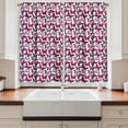 thumbnail image 2 of Ambesonne Butterfly Kitchen Curtains, Vibrant Watercolor, 55"x39", Pink Magenta Black, 2 of 3