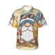 thumbnail image 2 of Nueva camisa hawaiana con estampado divertido de hongos para hombre, camisas casuales de manga corta para vacaciones en la playa, camisas de calle con flores para mujer y niño, 2 of 5