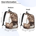 thumbnail image 2 of Balery Cute Cow Bath Mochila Clásica Impresa Básica para Viaje, Mochila Escolar Resistente al Agua, Mochila de Lona con Correas Ajustables-Small, 2 of 5