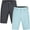 Yarn Blk-Aqua, variant on 2-Pack Men's Hybrid Shorts - Big & Tall Sizes up to 50 - Quick Dry Stretch Fabric - Perfect for Swimming, Golf, Casual Wear, and Outdoor Activities - Available in Multiple Colors