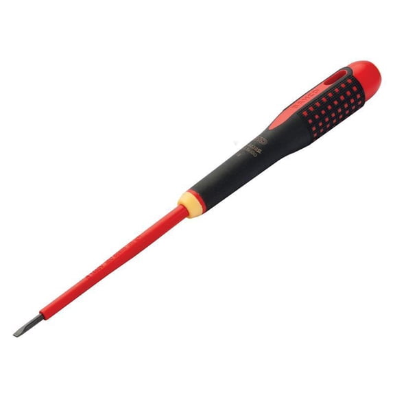 Bahco - ERGOâ„¢ Slim VDE Insulated Slotted Screwdriver 3.5 x 100mm