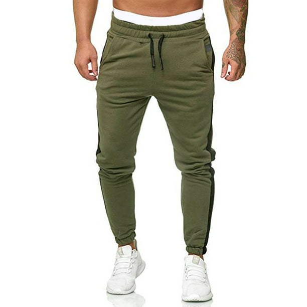 Men's Jogger Pants,Tapered Slim for Training, Running,Workout with Bottom - Walmart.com