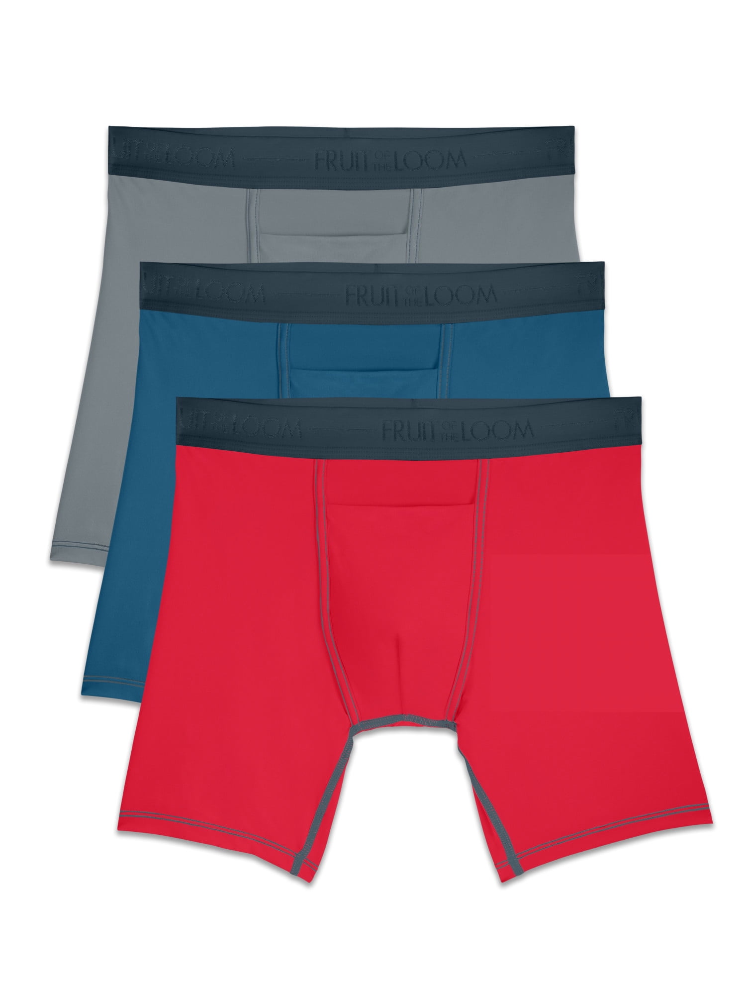 Mens 2-Pack Boxer Briefs Polyester Underwear Trunk Underwear with Bird and Leave Design