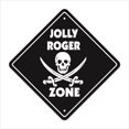 thumbnail image 1 of SignMission X-JOLLY ROGER 12 x 12 in. Jolly Roger Crossing Zone Xing Sign, 1 of 1