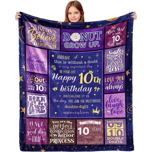 LHSHID 16th Birthday Gifts for Girls Blanket Flannel Soft and Comfortable Anti static Bed Sofa Blanket 60x80in