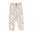thumbnail image 4 of Xecao Hand Drawn Snake Women's Straight Lounge Pajama Pants: The Epitome of Relaxed Sleepwear, 4 of 9