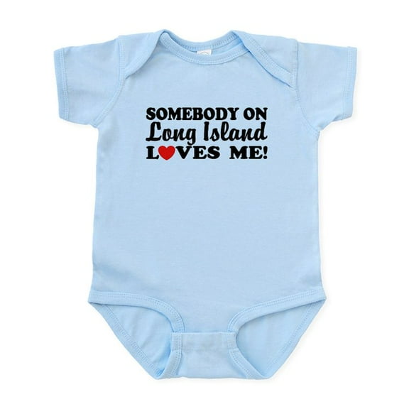 CafePress - Somebody On Long Island Loves Me Infant Bodysuit - Baby Light Bodysuit, Size Newborn - 24 Months