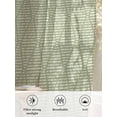 thumbnail image 6 of Sheer Curtains 96 Inches Long, Sage Green Semi Sheer Curtains Light Filtering Window Treatment, Modern Abstract Art Farmhouse Privacy Voile Drapes for Living Room Bedroom 52x96 Inch, 6 of 7