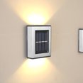 thumbnail image 1 of Lámpara LED Solar de pared impermeable para exteriores iluminación luminosa de Tmvgtek arriba y abajo decoración de jardín luces solares escaleras valla luz Solar 8 Uds., 1 of 9