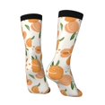 Goofa Peaches Printed Men's Crew Socks, Soft Durable Breathable