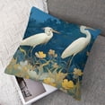 thumbnail image 7 of Acheng Spring Chinoiserie Pillow Covers, Blue and White Chinoiserie Birds Flowers Throw Pillow Covers for Couch Bed Sofa Cushion Farmhouse Room Decor  Set of 2(Two Sides Print) 12x12in, 7 of 7