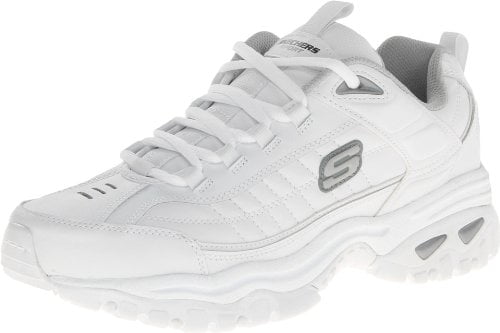 mens white skechers tennis shoes