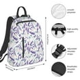 thumbnail image 3 of Naloa Lavender Flowers Print Lightweight DayBackpack Suitable for school, work, shopping, travel, etc., 3 of 5