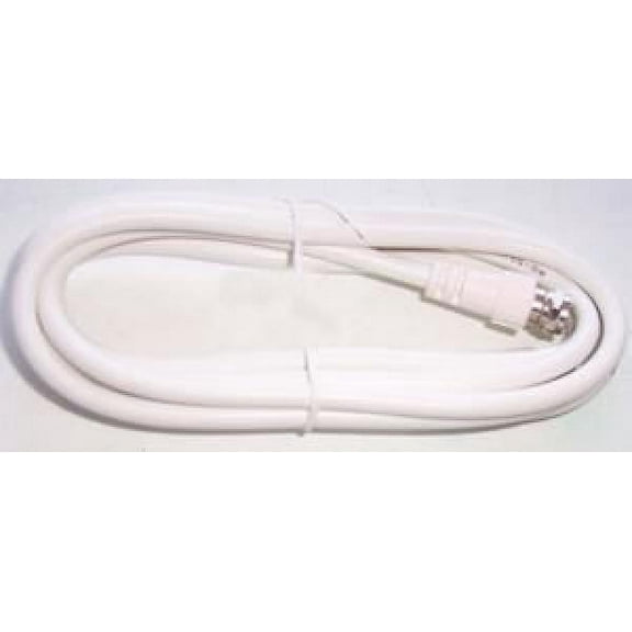 PRO SIGNAL - F Plug to Coax Plug Satellite Lead, RG59 75 Ohm 2m White