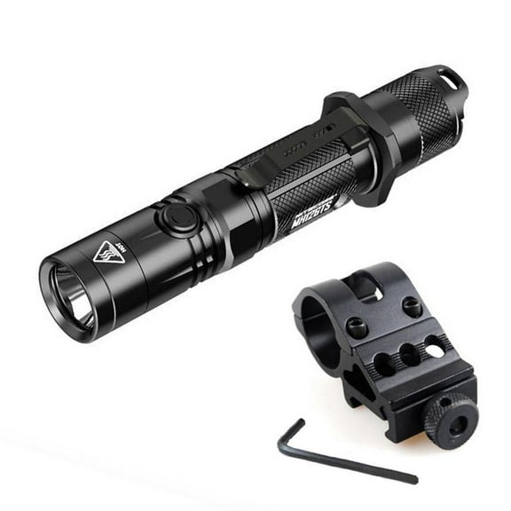 Combo: Nitecore Multitask Hybrid MH12GTS USB Rechargeable XHP35 HD Flashlight - 1800 Lumen w/ Offset Mount