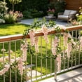 thumbnail image 6 of Artificial Forsythia Vine Fake Wisteria Garland - Plastic Flower Vine 70.8 inch for Wedding Arch Door Window Railings Home Decor Party Garden Decoration, 6 of 6