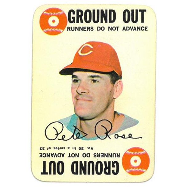 Athlon Sports Ctbl 024756 Pete Rose Cincinnati Reds 1968 Topps Game Ground Out Baseball Card No 30 Walmart Walmart 