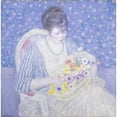 thumbnail image 3 of Frederick Carl Frieseke 15x15 Black Modern Framed Museum Art Print Titled - The Basket of Flowers (C. 1913-1917), 3 of 5