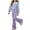 Purple, variant on Enjoytime Girl Outfits 2 Piece Print Crew Neck Long Sleeve Sweatshirt Flared Pants Tracksuit Sets Casual Kids Clothes for Fall Winter