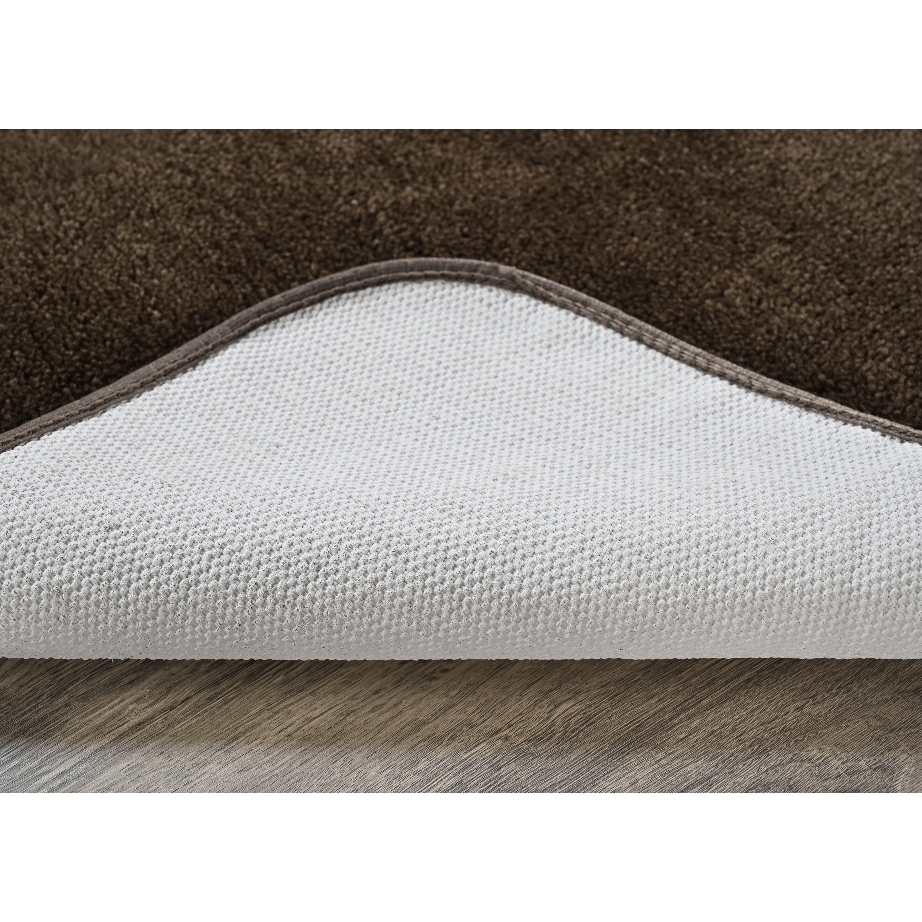Garland Rug Traditional Washable Bath Rug Set, 5 Piece Set (2 Bath Rugs, Contour, Lid, & Runner) Chocolate