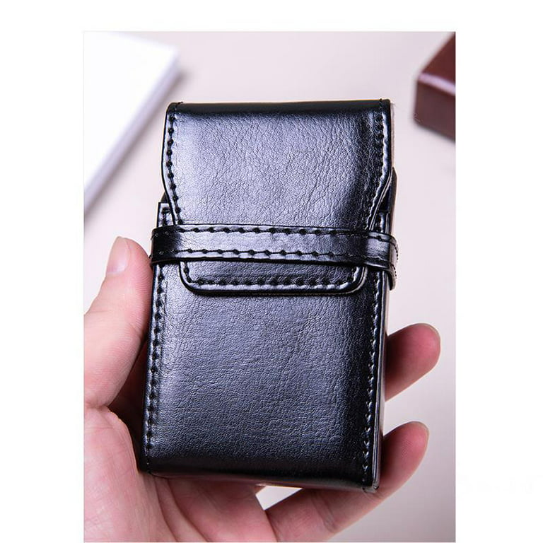  Portable Cigarette Case Holder, Flip Type PU Leather Box for 20  Regular Size Cigarettes Pressure Resistant and Fashionable Design : Health  & Household