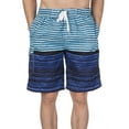 thumbnail image 5 of LELINTA Mens Swim Trunks Beach Board Shorts Bathing and Swimming Trunks for the Big And Tall Man with Elastic Waist Drawstring, Green/ Blue, 5 of 8