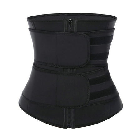 

Women Waist Trainer Belt，2 Straps Tummy Control Workout Corset Gym Body Shapewear Sweat Belt