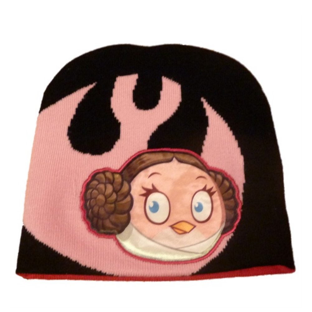 Angry Birds Star Wars Girls Princess Leia Beanie Winter Hat Pink Stocking Cap