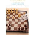 thumbnail image 4 of Chess Sets Magnetic Board Games - 11.8 Inches Travel Chess Set for Teenager & Adults, Wooden-Style Folding Portable Chess Gifts Classic 2-Player Strategy Family Game for Beginner and Professional, 4 of 9