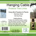 thumbnail image 7 of Songbird Essentials Bird Feeder Hanger Limb Protector Stainless Steel Cable Hanger 12 in, 7 of 7
