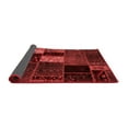 thumbnail image 2 of Ahgly Company Indoor Round Patchwork Red Transitional Area Rugs, 4' Round, 2 of 4