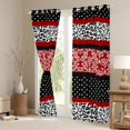 thumbnail image 4 of Feelyou Hippie Western Damask Black Out Curtains, Modern Abstract Ombre Red Curtains Pack of 2 (42x63 Each), Teens Adult Women Bedroom Curtains, Blackout Curtains Room Decor, 4 of 7