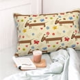 thumbnail image 4 of Yiaed Dachshund Dog And Flower Print Brushed Microfiber Envelope Pillowcases, Standard,Envelope Closure Pillow Cases(No pillow core)-14"x20", 4 of 6