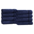 thumbnail image 2 of Superior Egyptian Cotton Absorbent Navy Blue Hand Towel Set of 8, 2 of 13
