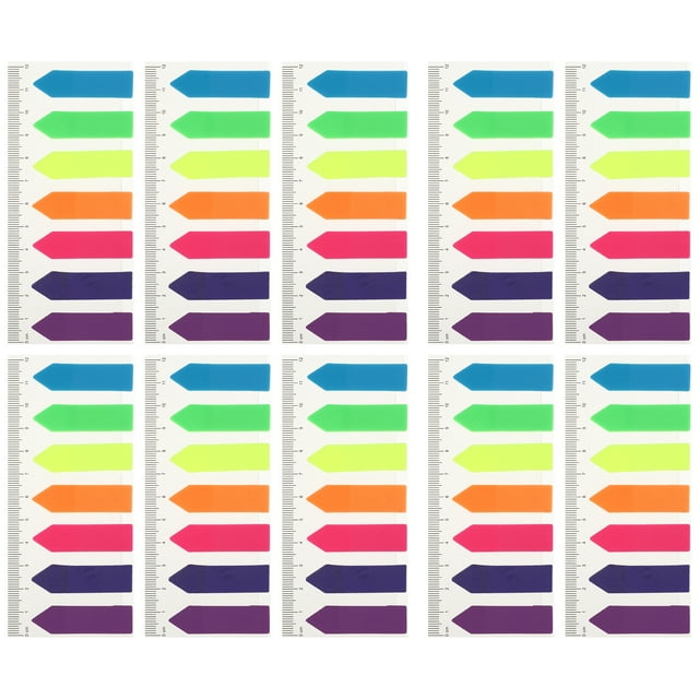 MasteelfCA 10pcs Flags Index Tabs Writable Labels Page Marker Self-stick Book Notes
