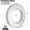 thumbnail image 3 of 32 Pcs Curtain Eyelet Rings, Curtain Eyelets Round Plastic Rings Clips Inner Diameter 40mm Diy, 3 of 5