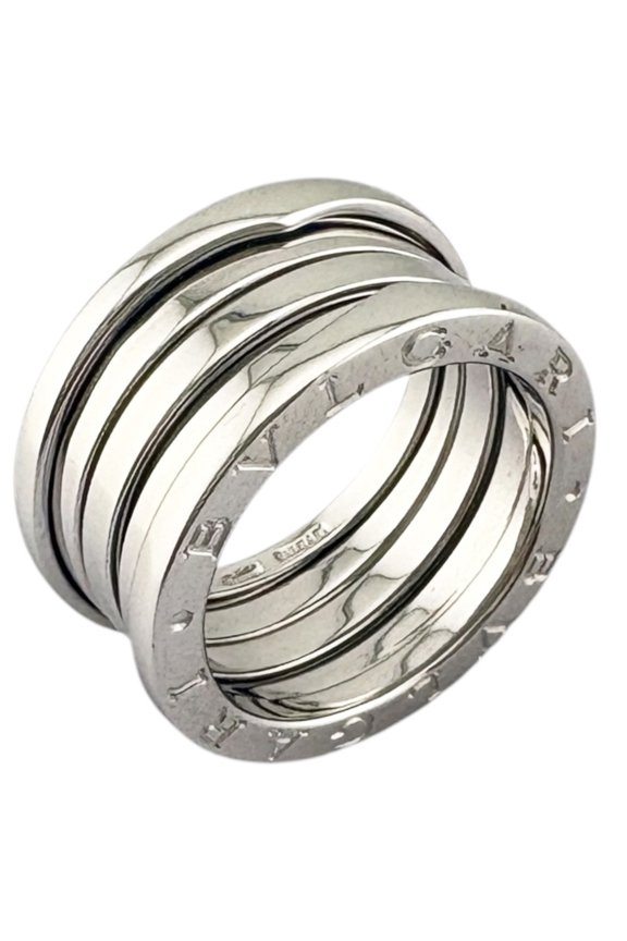 Pre-Owned Bvlgari Bulgari B-zero.1 4-band ring, 1, 18K white gold, women's .