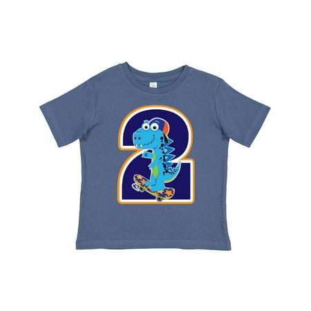 

Inktastic Dinosaur 2nd Birthday 2 Year Old Boy Gift Toddler Boy Girl T-Shirt