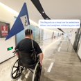 thumbnail image 5 of Bandera para sillas de ruedas, scooters de movilidad, andadores y andadores, accesorios de seguridad, 2 metros de largo, plegable (azul), 5 of 5
