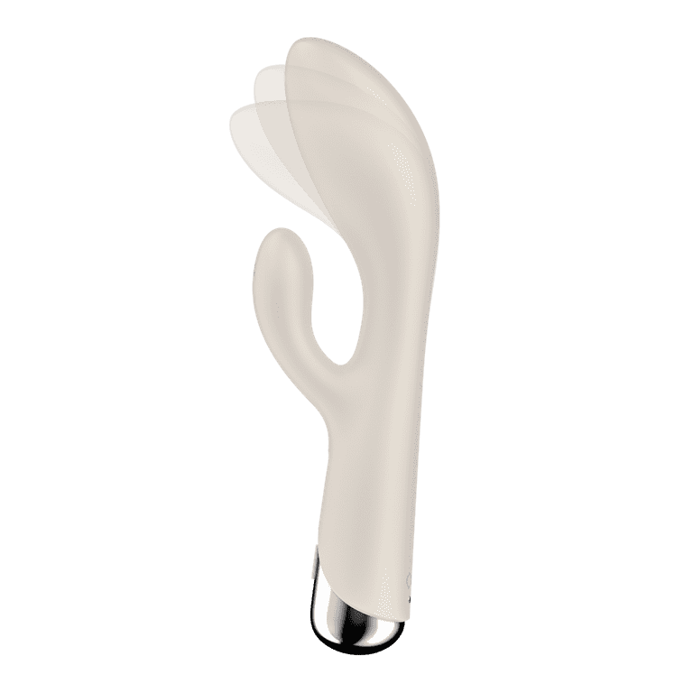 Satisfyer Spinning Rabbit 1| Rabbit Vibrator with Rotating Tip | G-spot and Clitoris Stimulation | 3 Motors | Waterproof (IPX7) | Rechargeable Battery | Skin-Friendly Silicone (Creme)