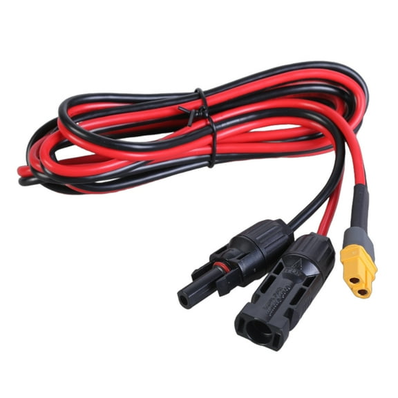 12AWG XT60 Plugs Female Solar Panel Adapter Cable for Outdoor Battery Charging Systems
