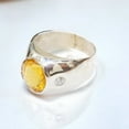 thumbnail image 2 of Natural Citrine Gemstone Ring - 925 Solid Sterling Silver - Handmade Silver Ring Engagement Ring Anniversary Gift For Her, 2 of 3
