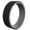 Black/Gray, variant on Men's Strata Silicone Ring - Breathable & Durable Wedding Silicone Bands - Mens Grey/Black Size 11