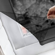 Weloille Black DIY Window Screen Mesh 1 Piece Adjustable Fiberglass Mosquito Net with Magic Tape Cutting Tool Presser Easy Install Insect Screen for Bedroom Kitchen Living Room Windows