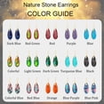 thumbnail image 3 of APSVO 18K Gold Plated Nature Healing Stone Drop Earrings for Women Hypoallergenic Fishhoop Orange Dangle Earrings Birthday Graduation Jewelry Gifts Teen Mom Girlfriend Wife Her Ideas, 3 of 7