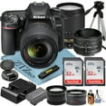 thumbnail image 1 of Nikon D7500 DSLR Camera with 18-140mm + AF FX 50mm Lens + 2 Pcs SanDisk 32GB Memory Cards + Tripod + Wideangle + ZeeTech Accessory Bundle, 1 of 7