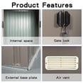thumbnail image 6 of 6ft x 4ft Outdoor Metal Storage Shed, 6 of 9