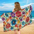 thumbnail image 6 of XYZCANDO Floral Skateboard Pattern Car Seat Towel Cover, Non Slip Versatile Car Seat Towel Breathable Easy Install for Trucks Cars, 6 of 11